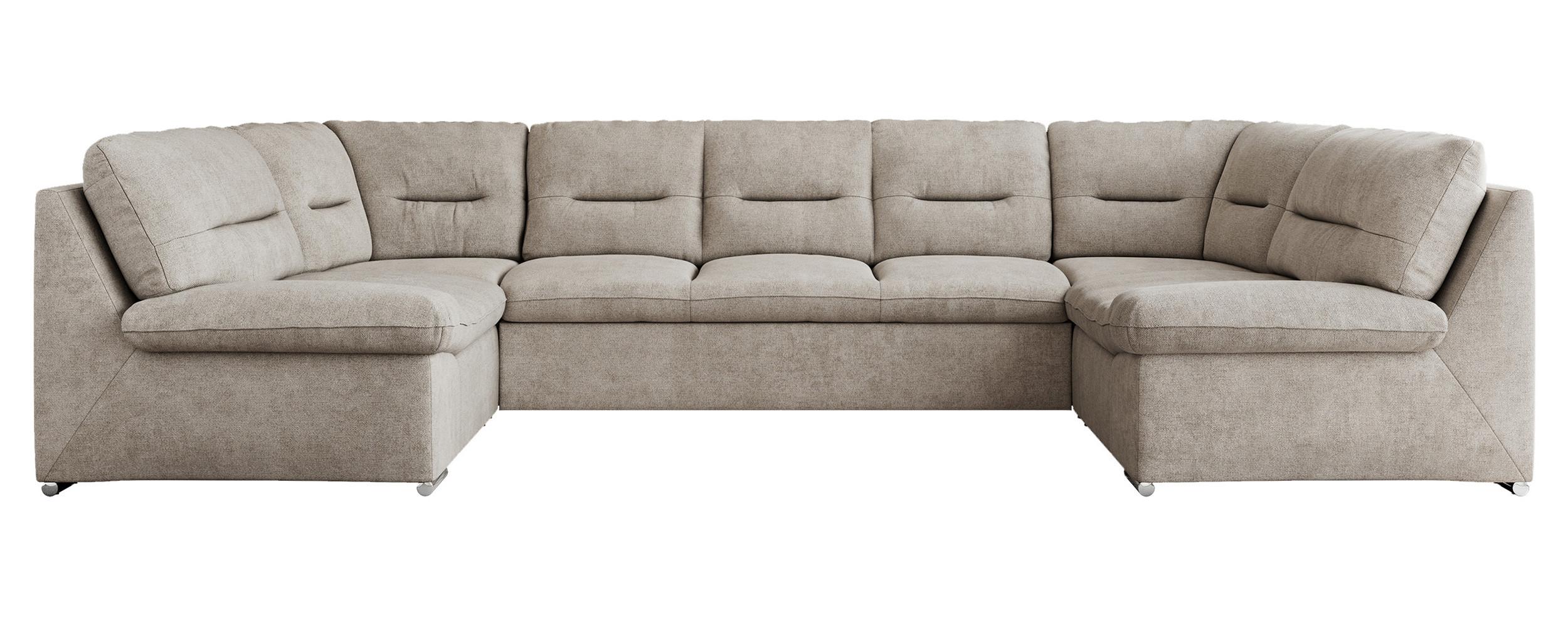 Wohnli Möbelsuche - WOHNLANDSCHAFT COMODO U Beige Struktur