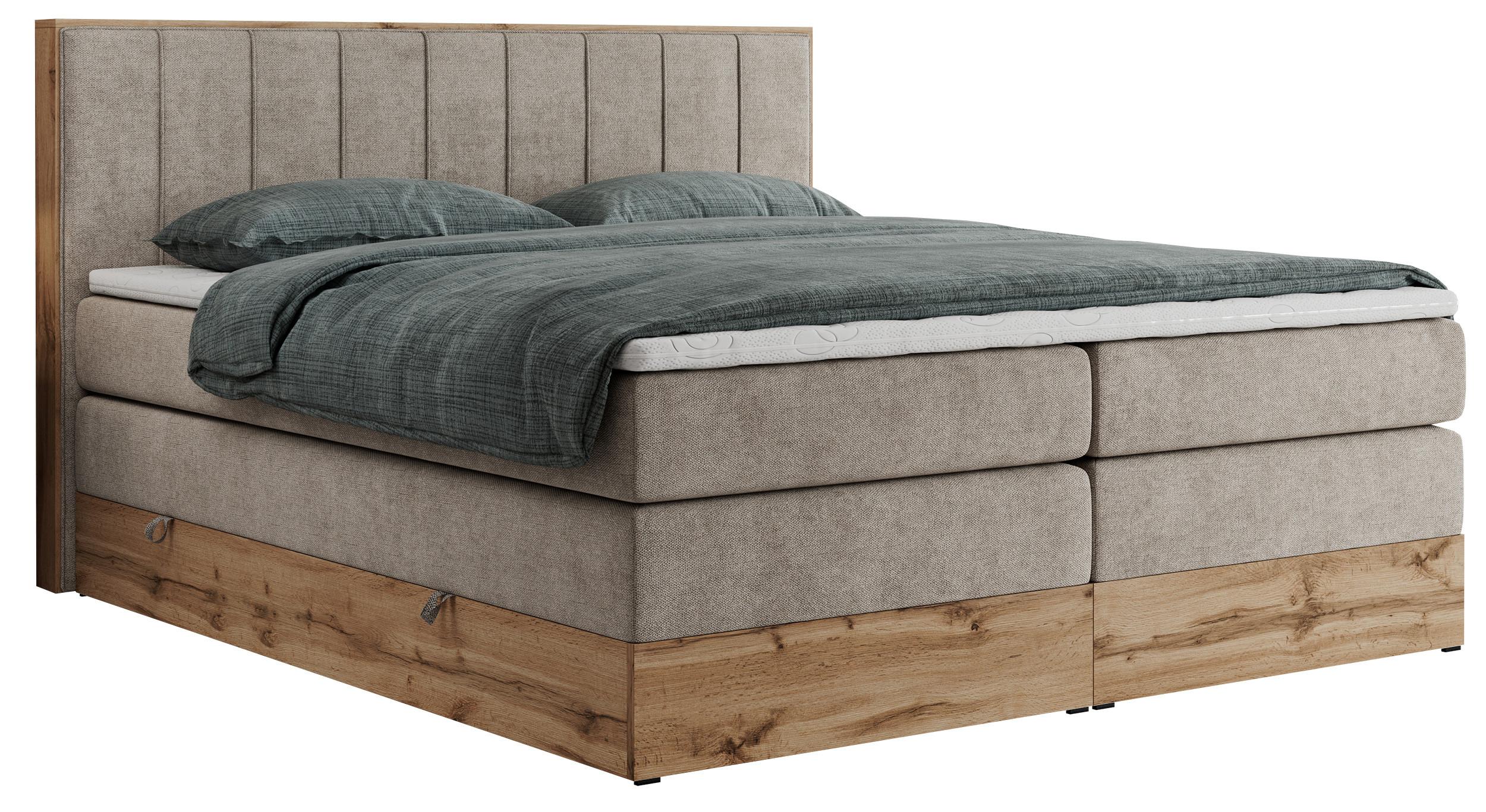 wohnli-moebel-suche-800000664394 Wohnli Möbelsuche - BOXSPRINGBETT BELLISSIMO KING 160/200 Beige Struktur - H3