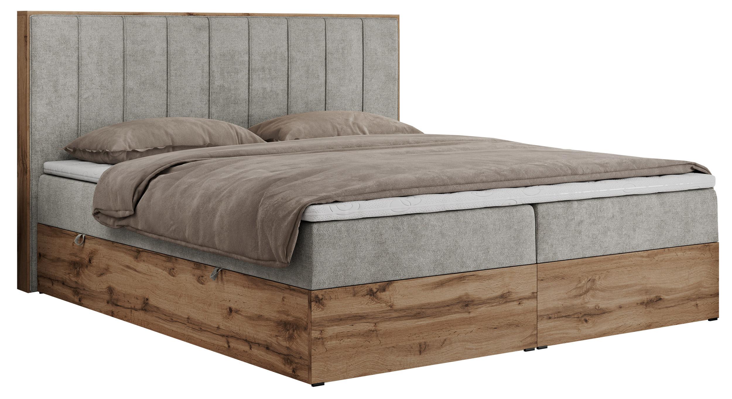 wohnli-moebel-suche-800000665345 Wohnli Möbelsuche - BOXBETT BELLISSIMO 160/200 Hellgrau Struktur - H3