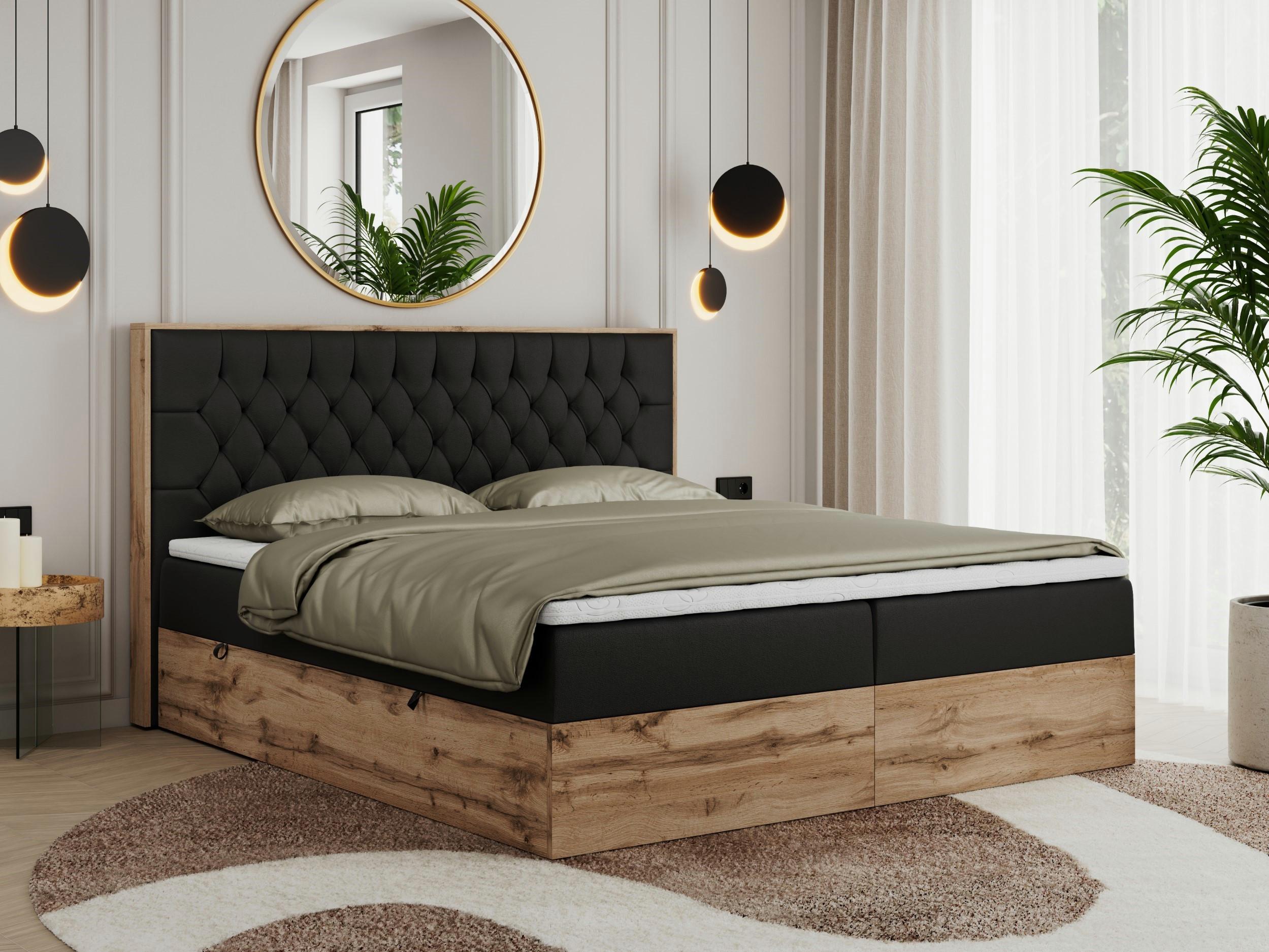 wohnli-moebel-suche-800000665411-1 BOXBETT AMORE 160/200 Schwarz Velvet - H4 Textil MKS Möbel > Betten > Boxspringbetten Schwarz