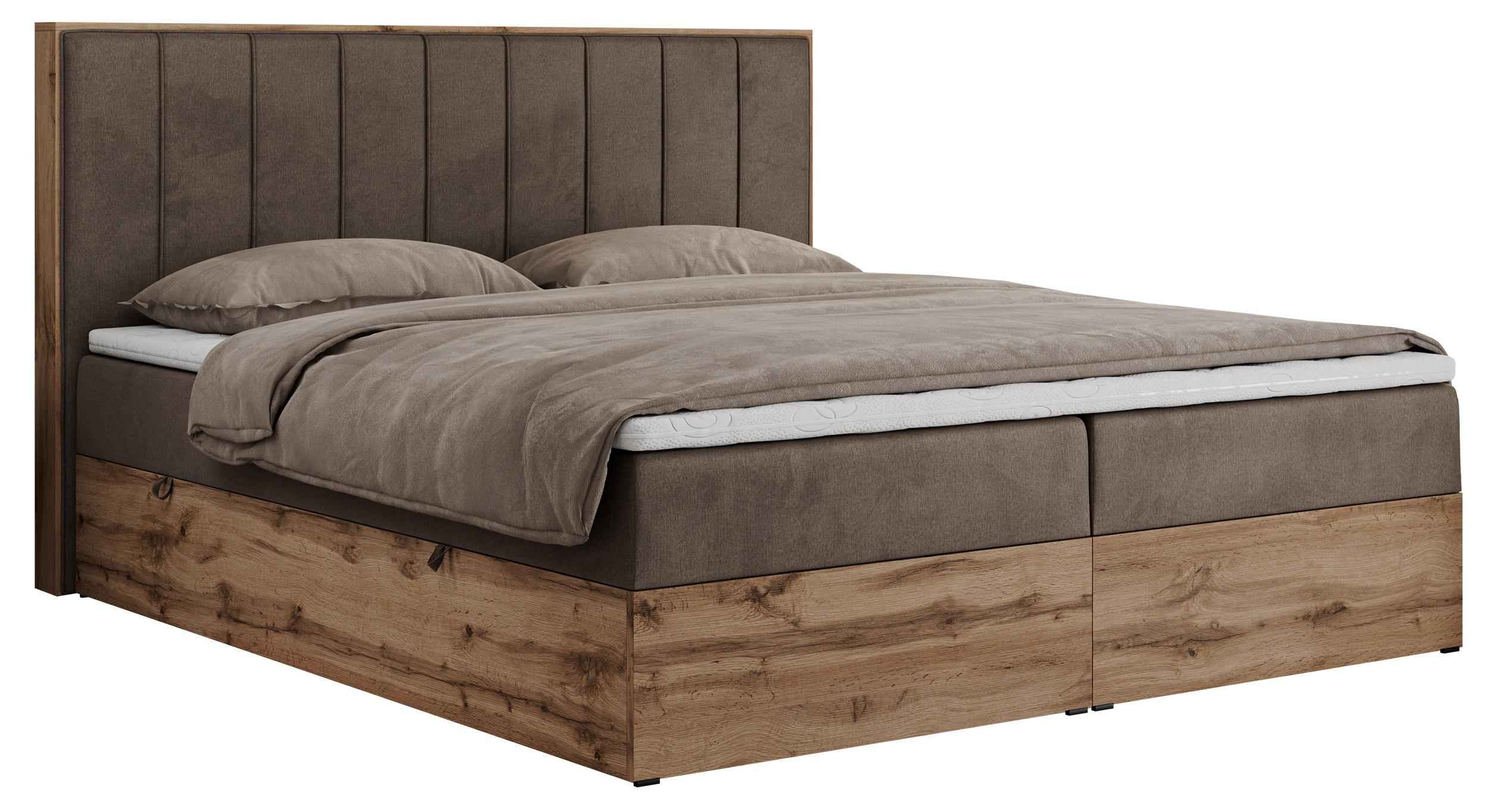 wohnli-moebel-suche-800000665506 Wohnli Möbelsuche - BOXBETT BELLISSIMO 160/200 Braun Velvet - H4