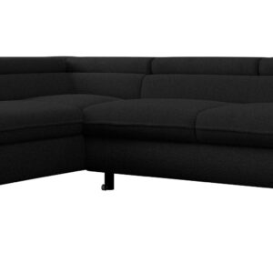 Wohnli Möbelsuche - ECKSOFA PEDRO L Schwarz Boucle - Links Seite