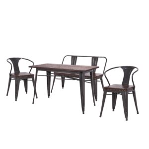 wohnli-moebel-suche-800000678616 Wohnli Möbelsuche - ESSZIMMER-SET Braun 4er-Set