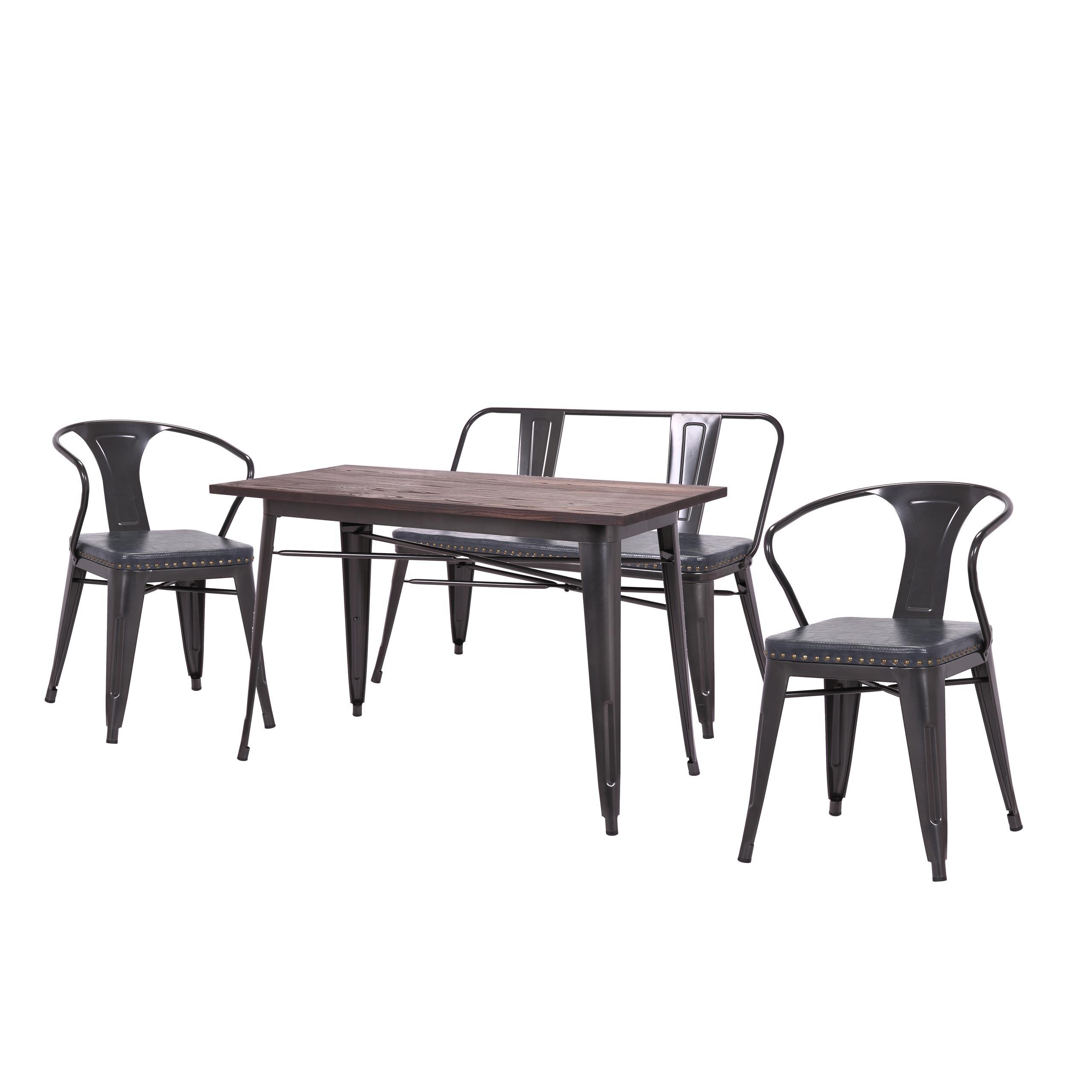 wohnli-moebel-suche-800000678625 Wohnli Möbelsuche - ESSZIMMER-SET Grau 4er-Set