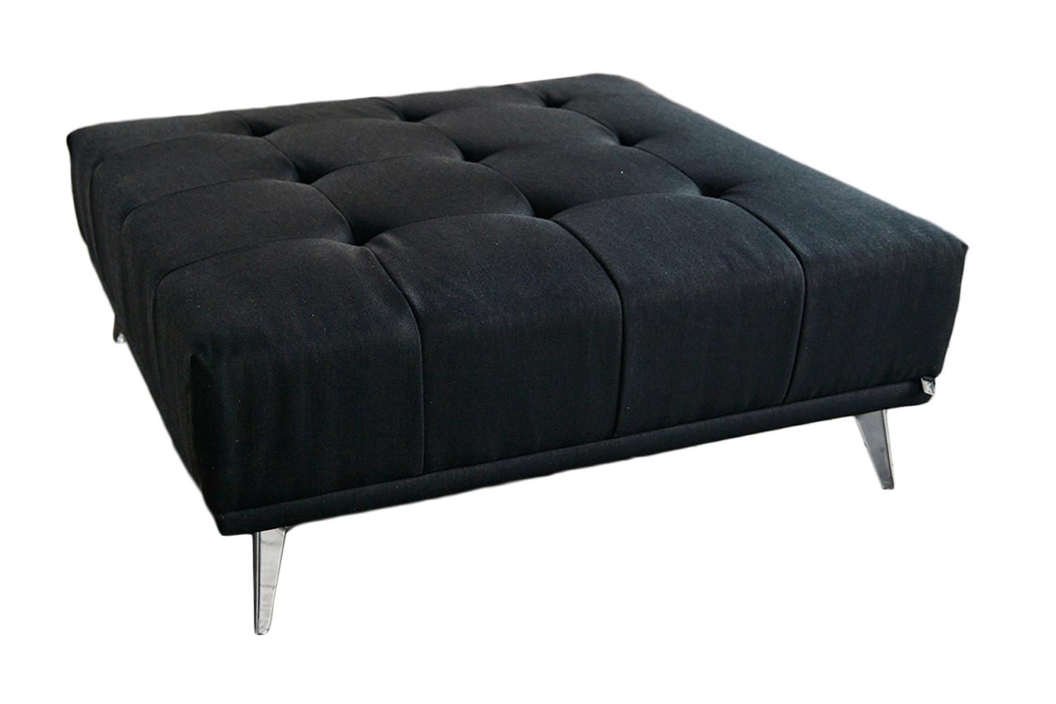 Wohnli Möbelsuche - HOCKER WIOLO Schwarz Webstoff
