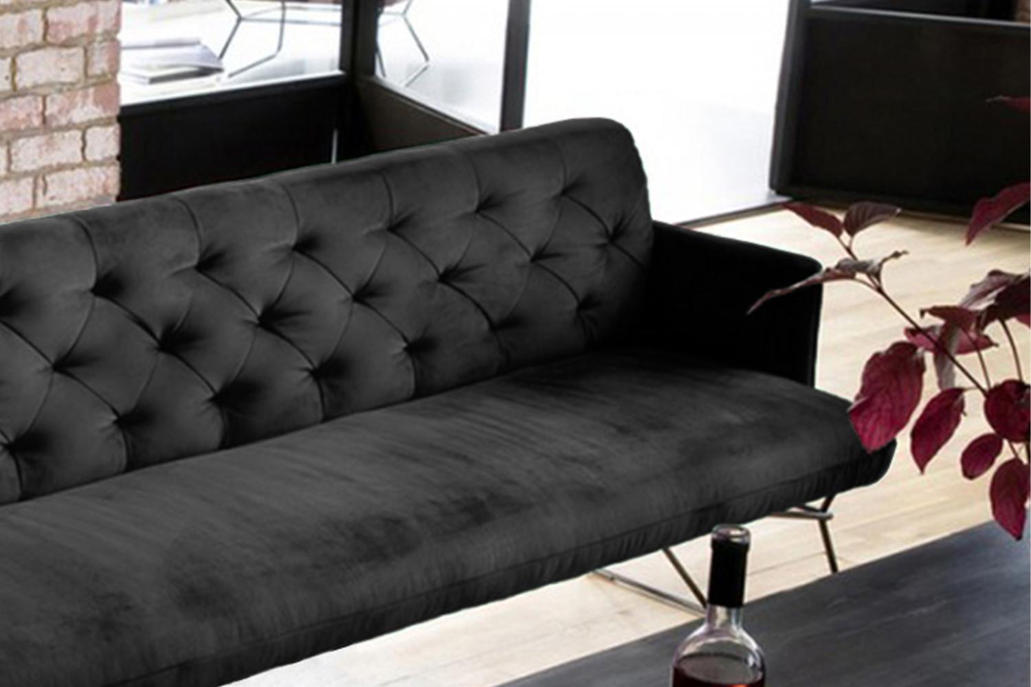 ESSZIMMERBANK CHARME Schwarz Velvet Textil KAWOLA Möbel > Bänke > Sitzbänke Schwarz