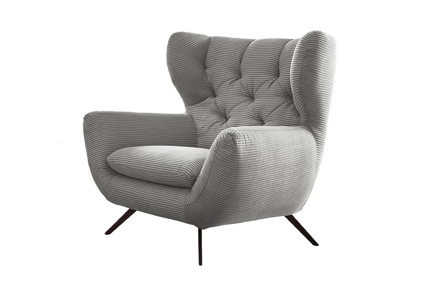 wohnli-moebel-suche-800000679499 Wohnli Möbelsuche - SESSEL CHARME Hellgrau Cord