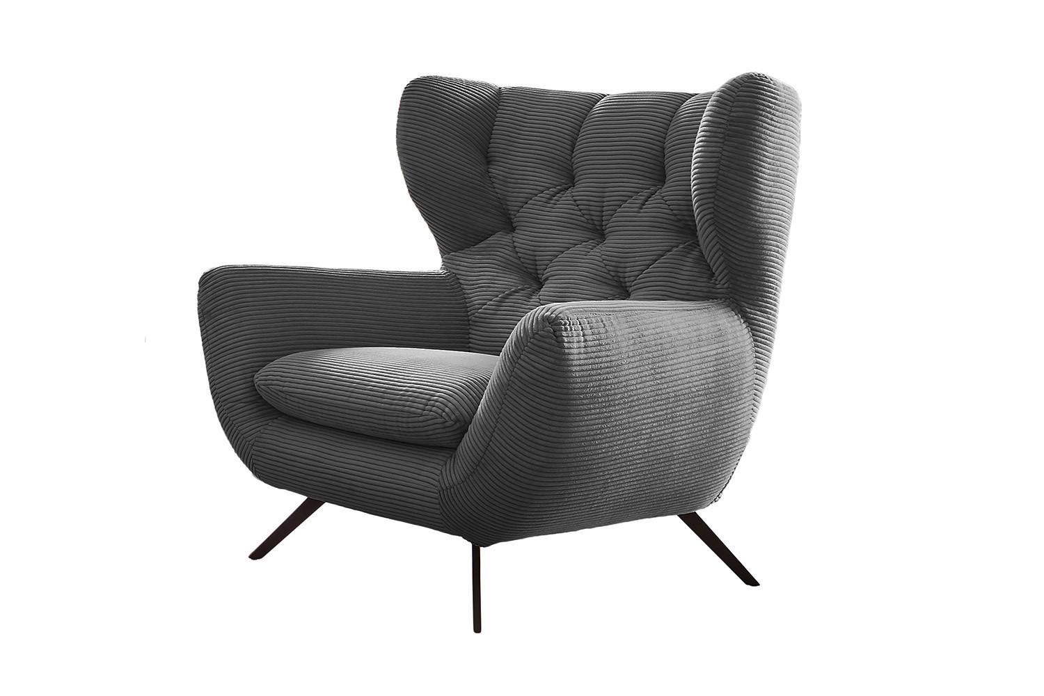 wohnli-moebel-suche-800000679505 Wohnli Möbelsuche - SESSEL CHARME Grau Cord