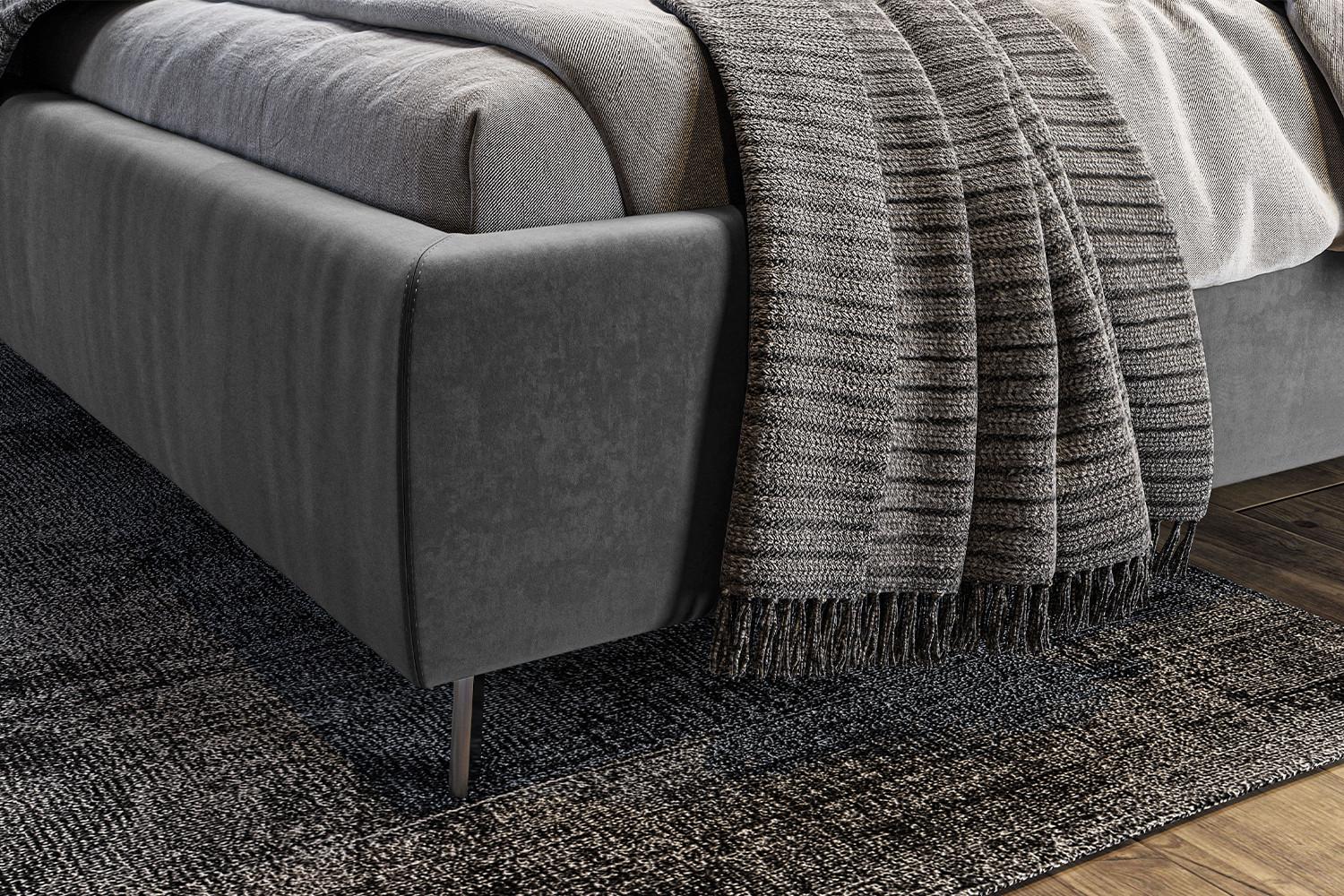 POLSTERBETT ANNY Grau Velvet Textil KAWOLA Möbel > Betten > Polsterbetten Grau