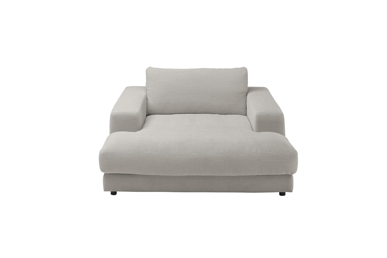wohnli-moebel-suche-800000679653-1 LONGSEAT MADELINE Grau Cord Textil KAWOLA Möbel > Sessel > Polstersessel Grau