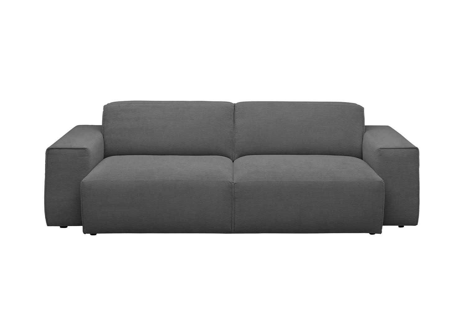 wohnli-moebel-suche-800000679655-1 SOFA RANI Anthrazit Cord Textil KAWOLA Möbel > Sofas & Couches > Sofas Anthrazit