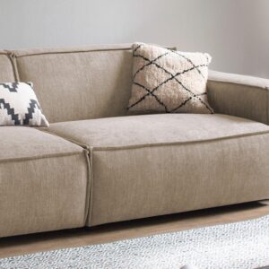 SOFA SAMU Taupe Webstoff Textil KAWOLA Möbel > Sofas & Couches > Sofas Taupe