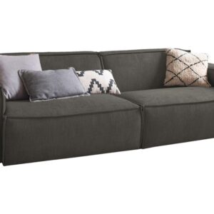 Wohnli Möbelsuche - SOFA SAMU Grau Webstoff