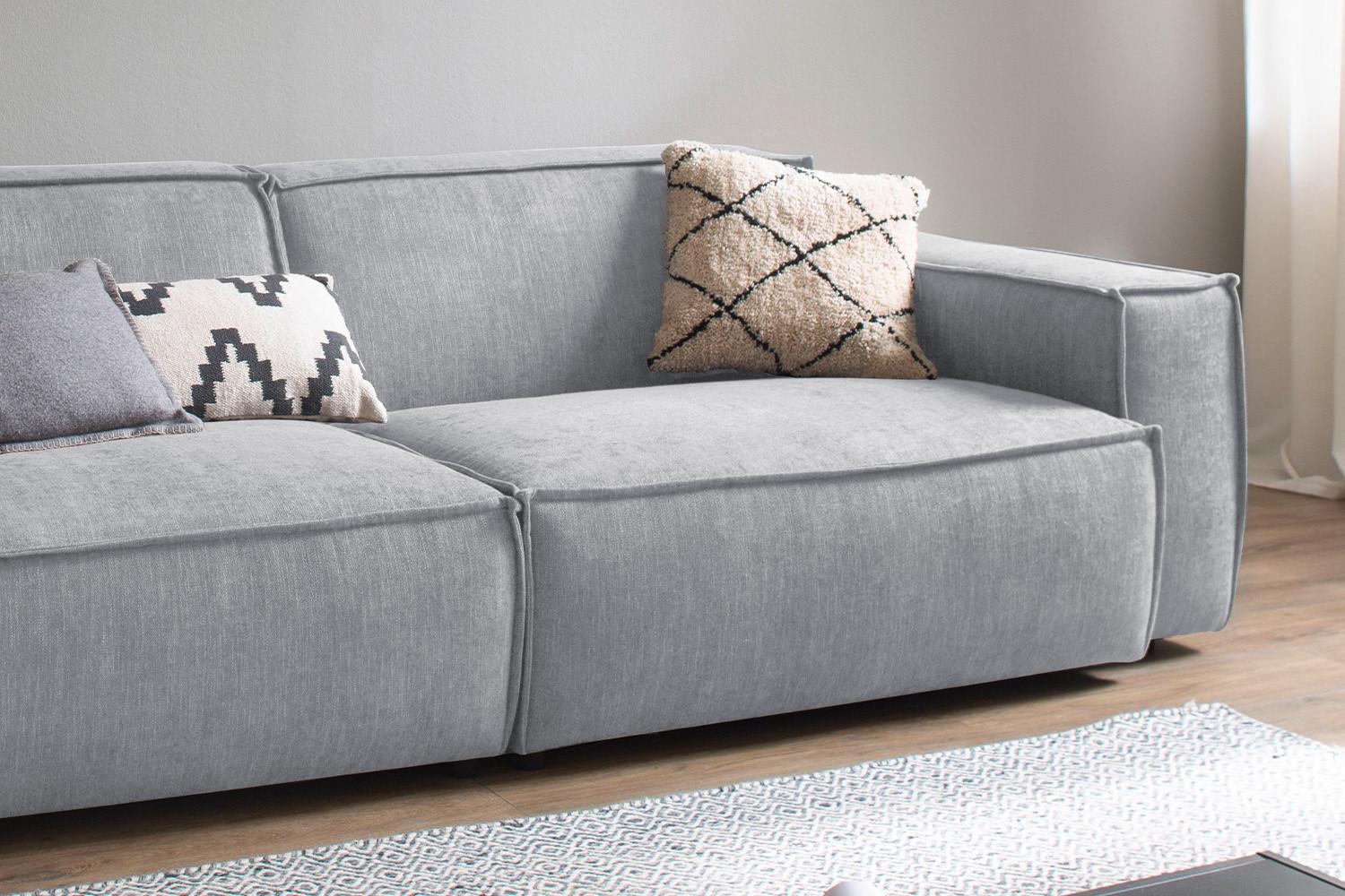 wohnli-moebel-suche-800000679692-1 SOFA SAMU Hellgrau Webstoff Textil KAWOLA Möbel > Sofas & Couches > Sofas Grau