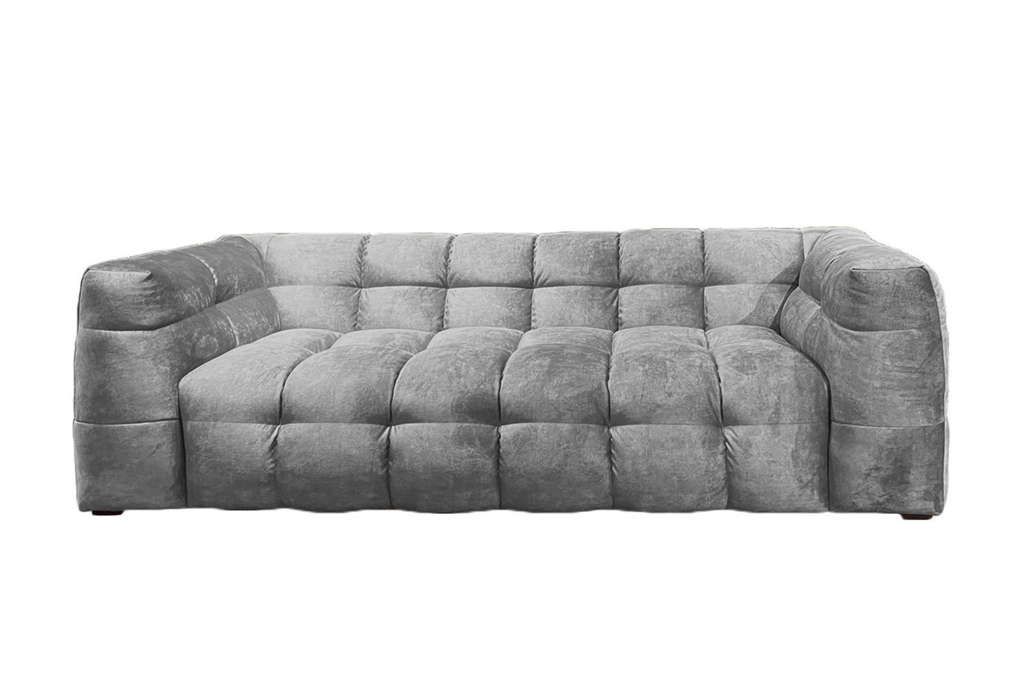 Wohnli Möbelsuche - SOFA RIO Hellgrau Velvet