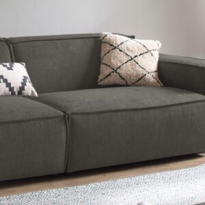 SOFA SAMU Grau Webstoff Textil KAWOLA Möbel > Sofas & Couches > Sofas Grau