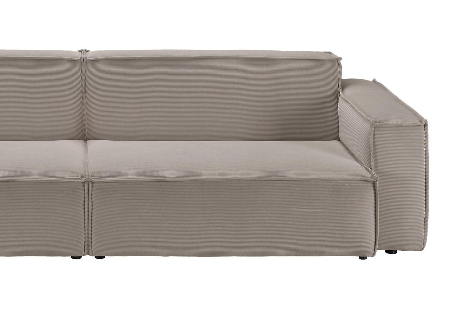 wohnli-moebel-suche-800000679729-1 SOFA SAMU Grau Cord Textil KAWOLA Möbel > Sofas & Couches > Sofas Grau