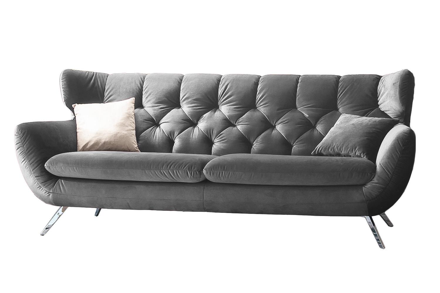 wohnli-moebel-suche-800000679754 Wohnli Möbelsuche - SOFA CHARME Grau Velvet