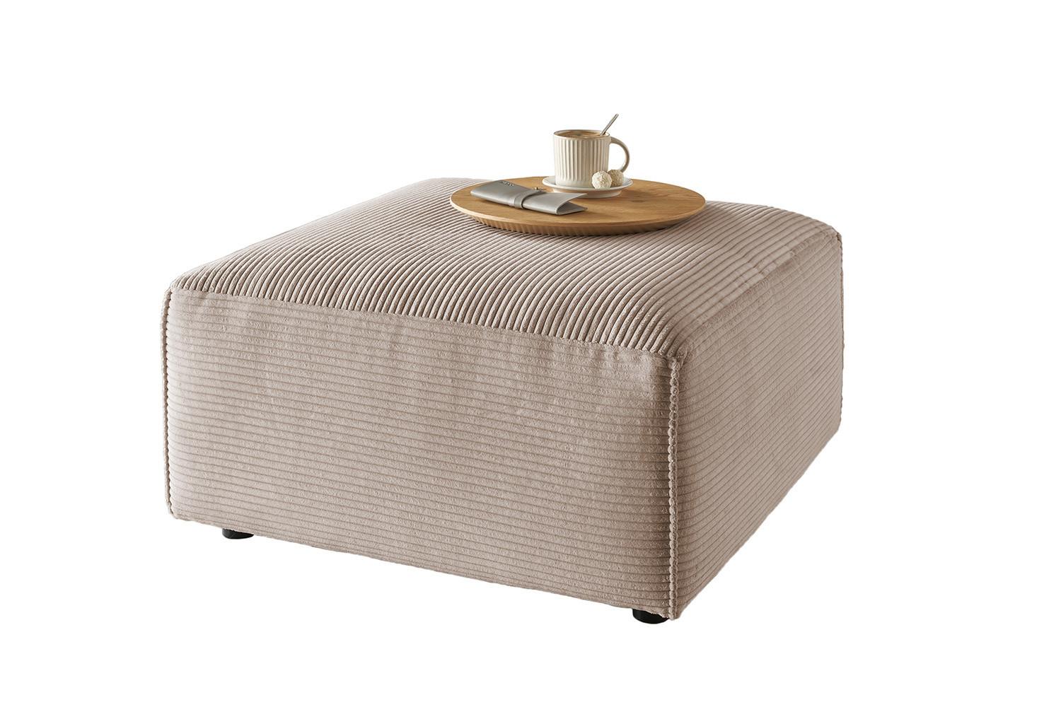 wohnli-moebel-suche-800000679789 Wohnli Möbelsuche - POLSTERHOCKER RANI Taupe Cord