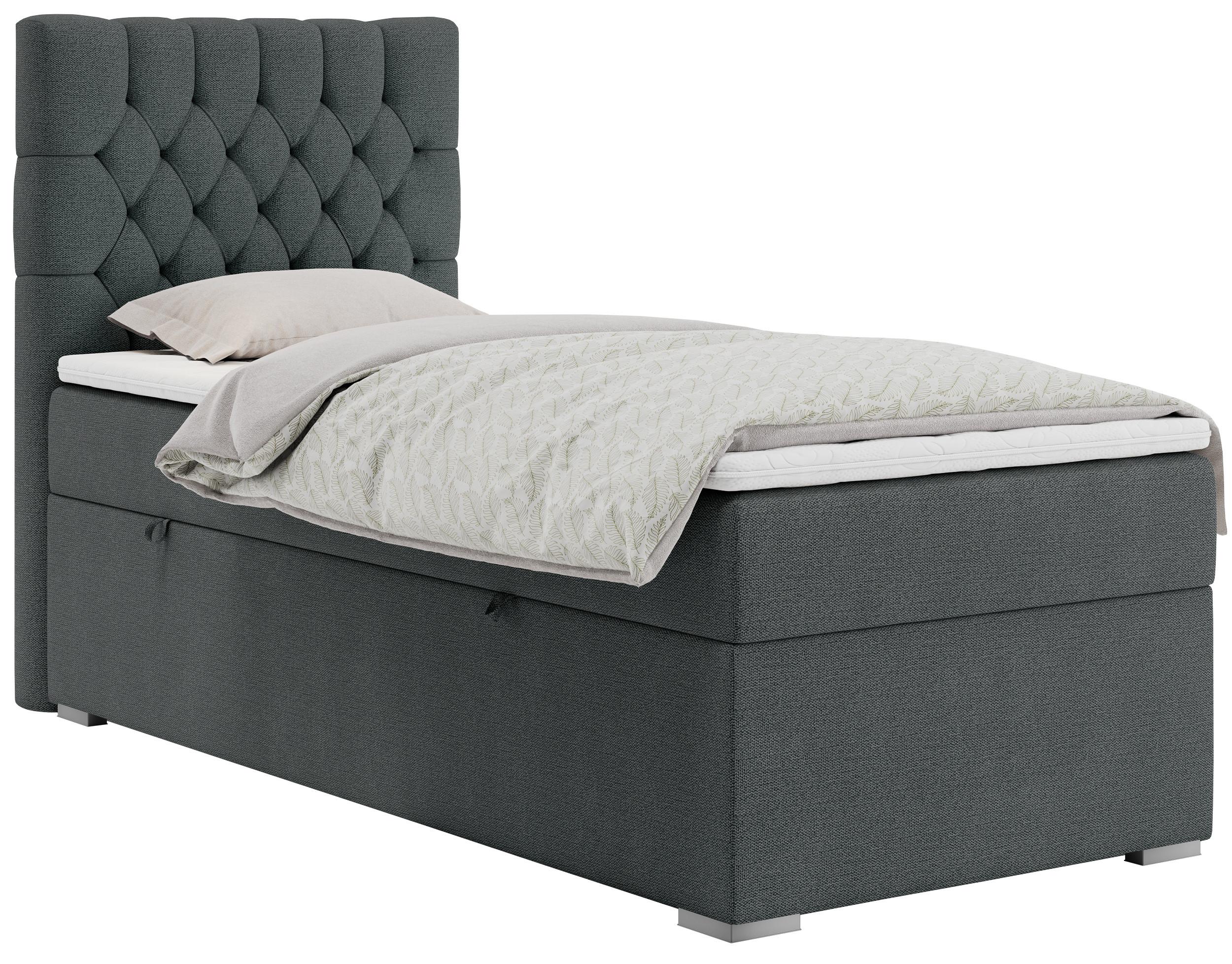 wohnli-moebel-suche-800000681443 Wohnli Möbelsuche - BOXBETT PERA 90/200 Dunkelgrau Struktur - H4 - Links Seite