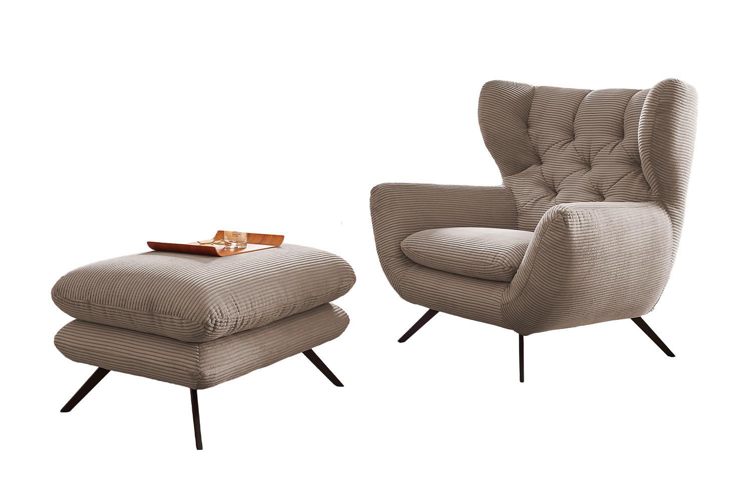 wohnli-moebel-suche-800000681779 Wohnli Möbelsuche - SESSEL CHARME Taupe Cord