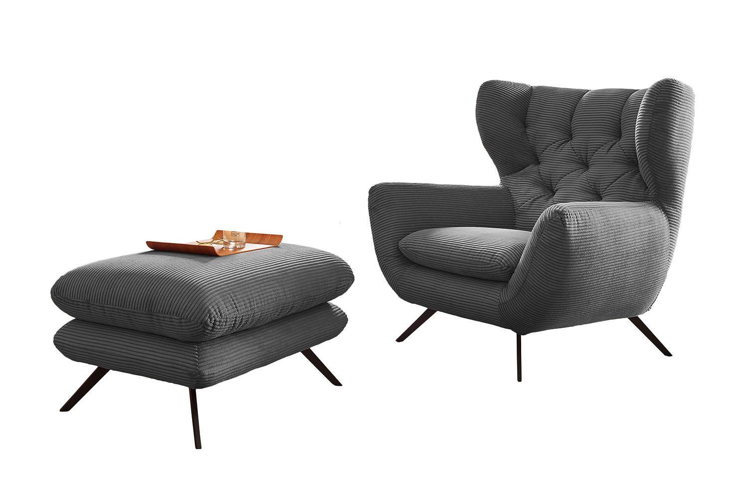 wohnli-moebel-suche-800000681781 Wohnli Möbelsuche - SESSEL CHARME Grau Cord