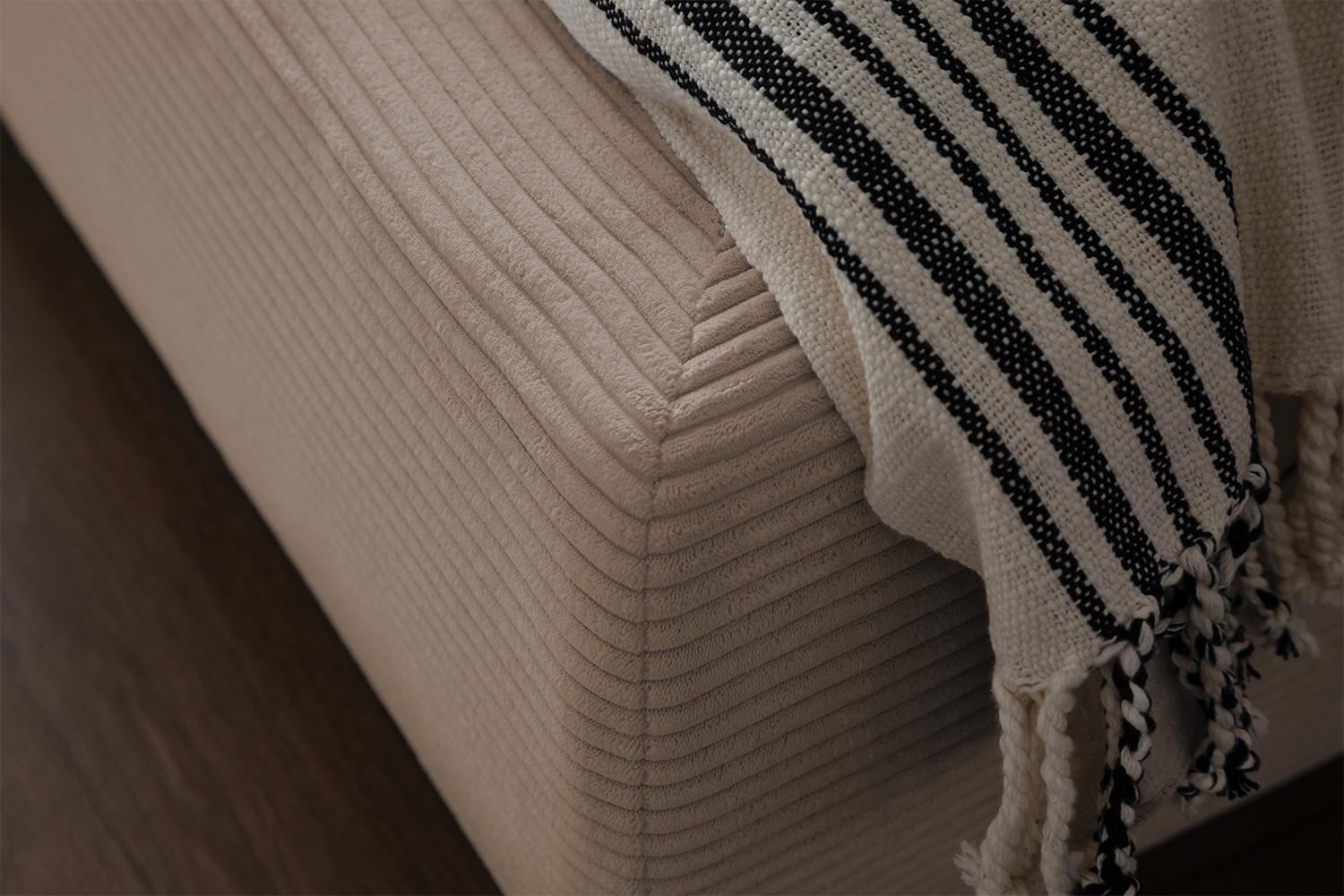 wohnli-moebel-suche-800000681804-1 POLSTERBETT HENRY Taupe Cord Textil KAWOLA Möbel > Betten > Polsterbetten Taupe