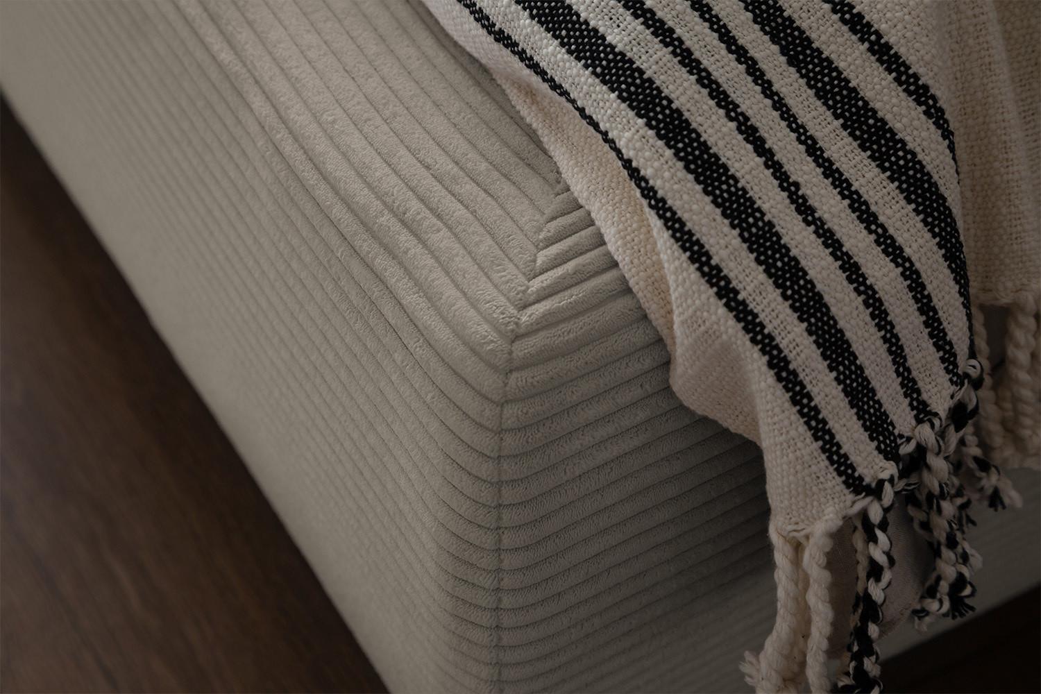 wohnli-moebel-suche-800000681811-1 POLSTERBETT HENRY Granit Cord Textil KAWOLA Möbel > Betten > Polsterbetten Grau