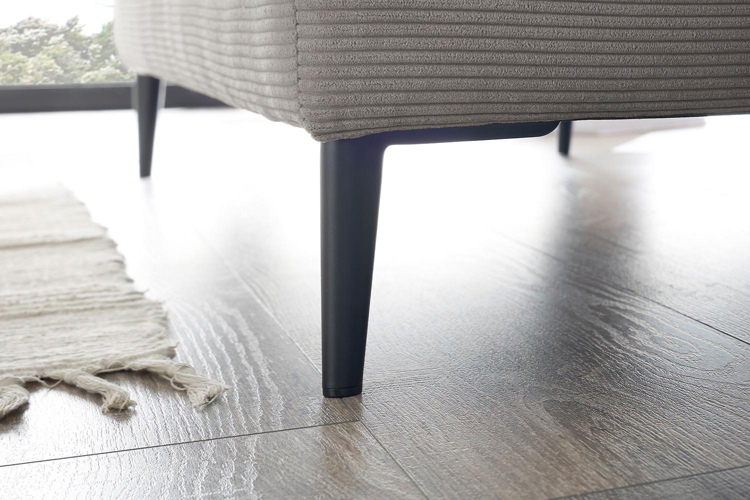 wohnli-moebel-suche-800000681971-1 LONGSEAT CARA Grau Cord Textil KAWOLA Möbel > Sessel > Polstersessel Grau