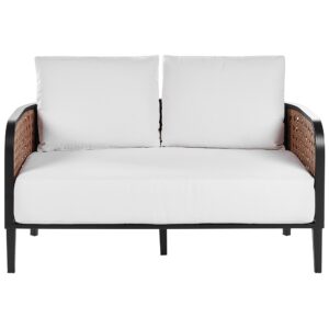 wohnli-moebel-suche-800000682576-1 GARTENSOFA 2-Sitzer Aluminium weiß Montefalco Metall Beliani Garten & Outdoor > Gartenmöbel Weiß