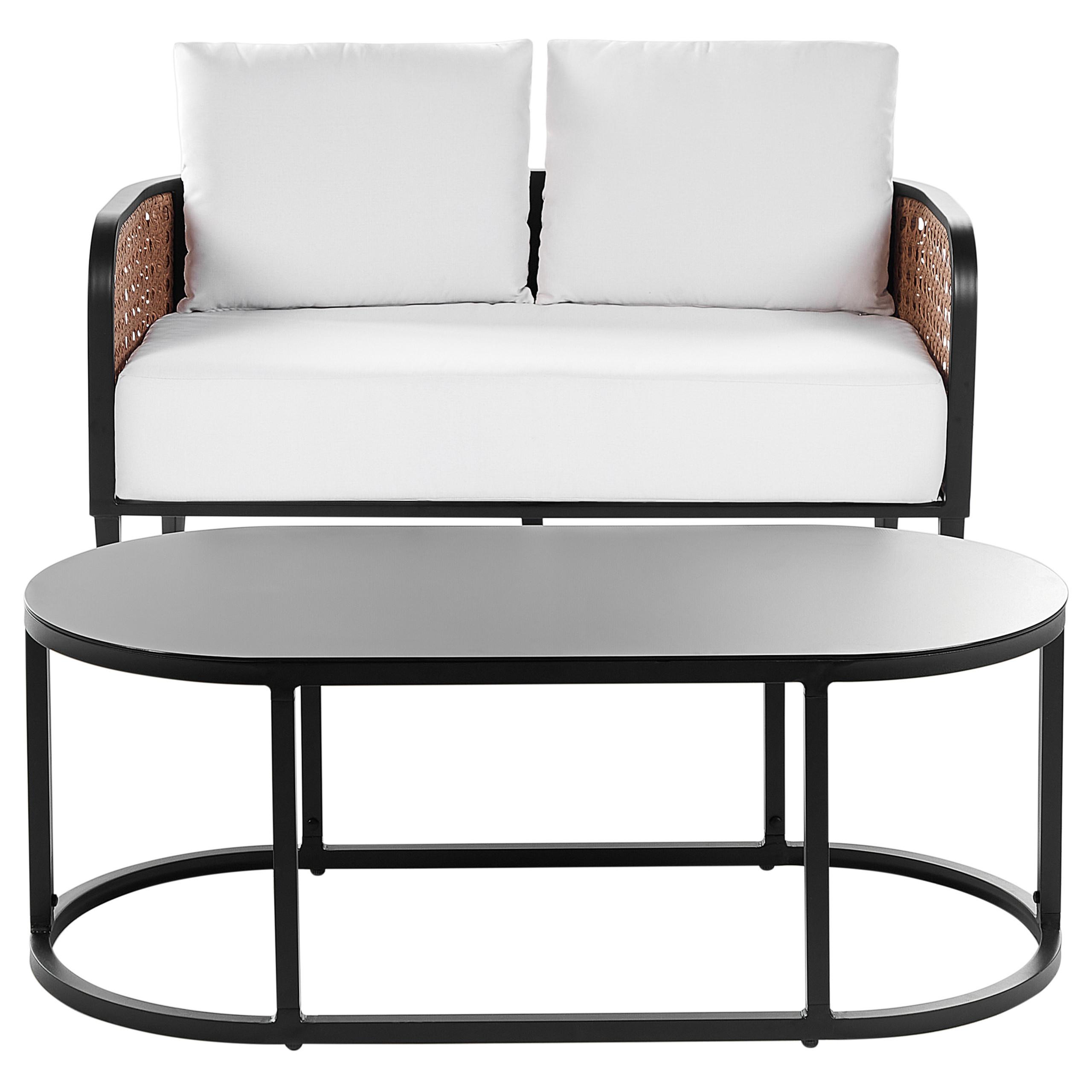 wohnli-moebel-suche-800000682576 Wohnli Möbelsuche - GARTENSOFA 2-Sitzer Aluminium weiß Montefalco