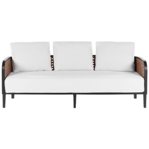 GARTENSOFA 3-Sitzer Aluminium weiß Montefalco Metall Beliani Garten & Outdoor > Gartenmöbel Weiß