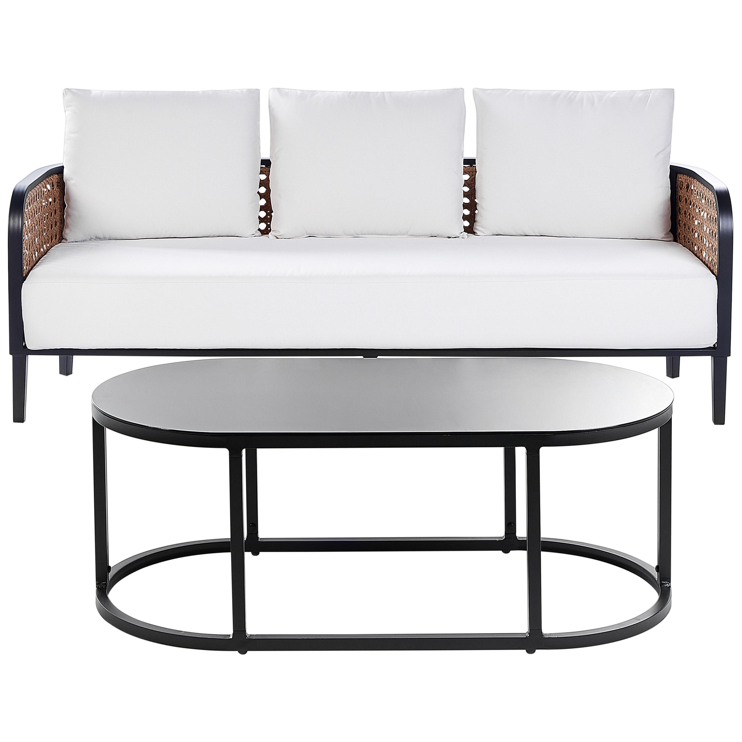 wohnli-moebel-suche-800000682578 Wohnli Möbelsuche - GARTENSOFA 3-Sitzer Aluminium weiß Montefalco
