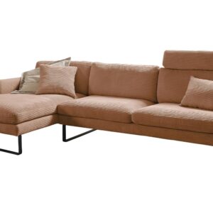 Wohnli Möbelsuche - ECKSOFA RICARDA Braun Cord