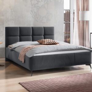 wohnli-moebel-suche-800000683789-1 POLSTERBETT Genua Textil MIRJAN24 Möbel > Betten > Polsterbetten Grau