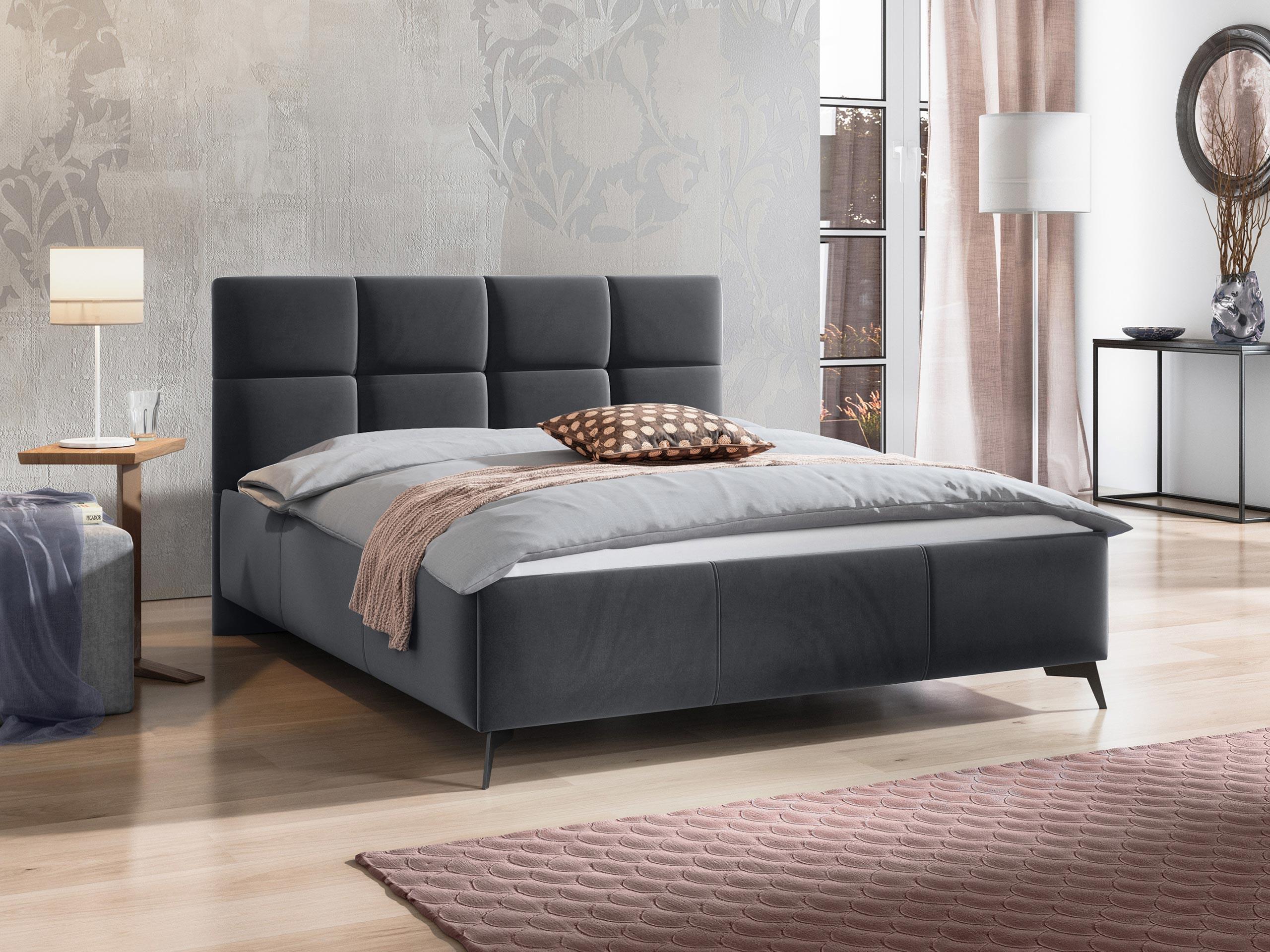 POLSTERBETT Genua Textil MIRJAN24 Möbel > Betten > Polsterbetten Grau