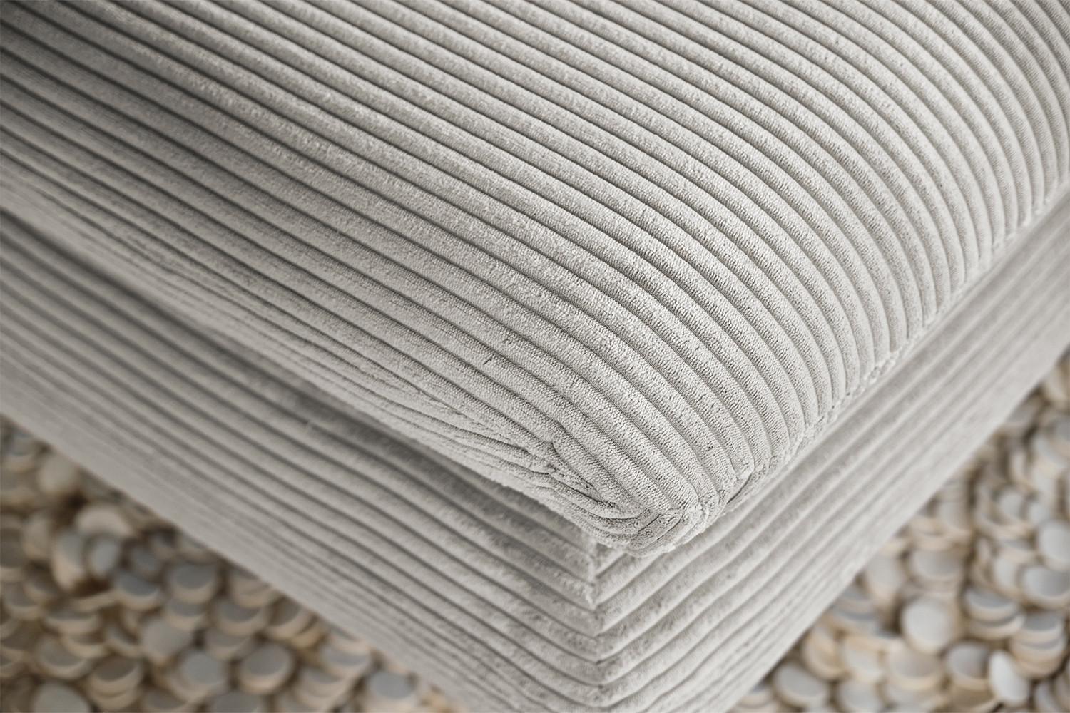 LONGSEAT CHAMRE Hellgrau Cord Textil KAWOLA Möbel > Sessel > Polstersessel Grau