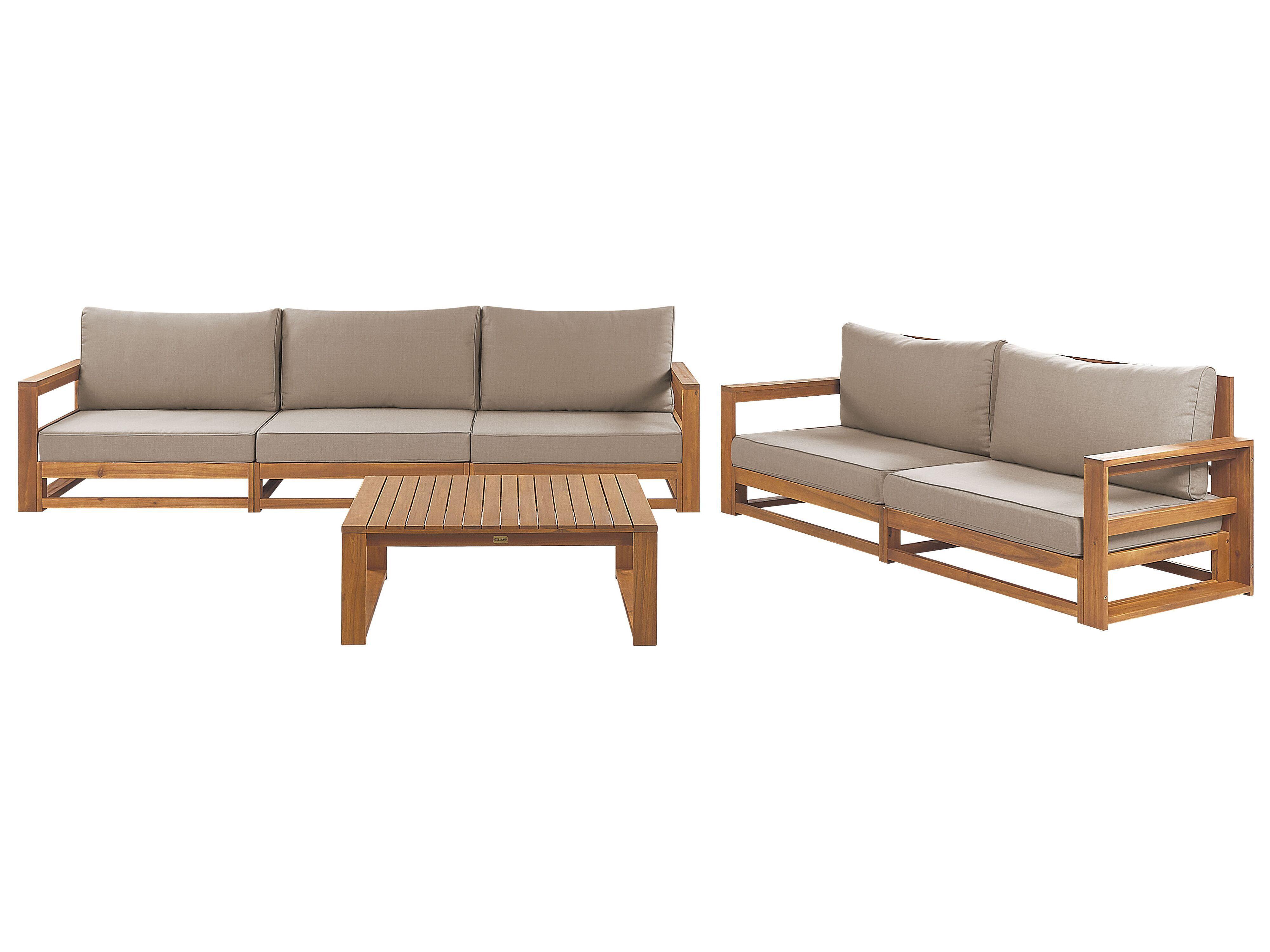 wohnli-moebel-suche-800000684743 Wohnli Möbelsuche - LOUNGE-SET 5-sitzer zertifiziertes hellbraun Auflagen taupe Timor II
