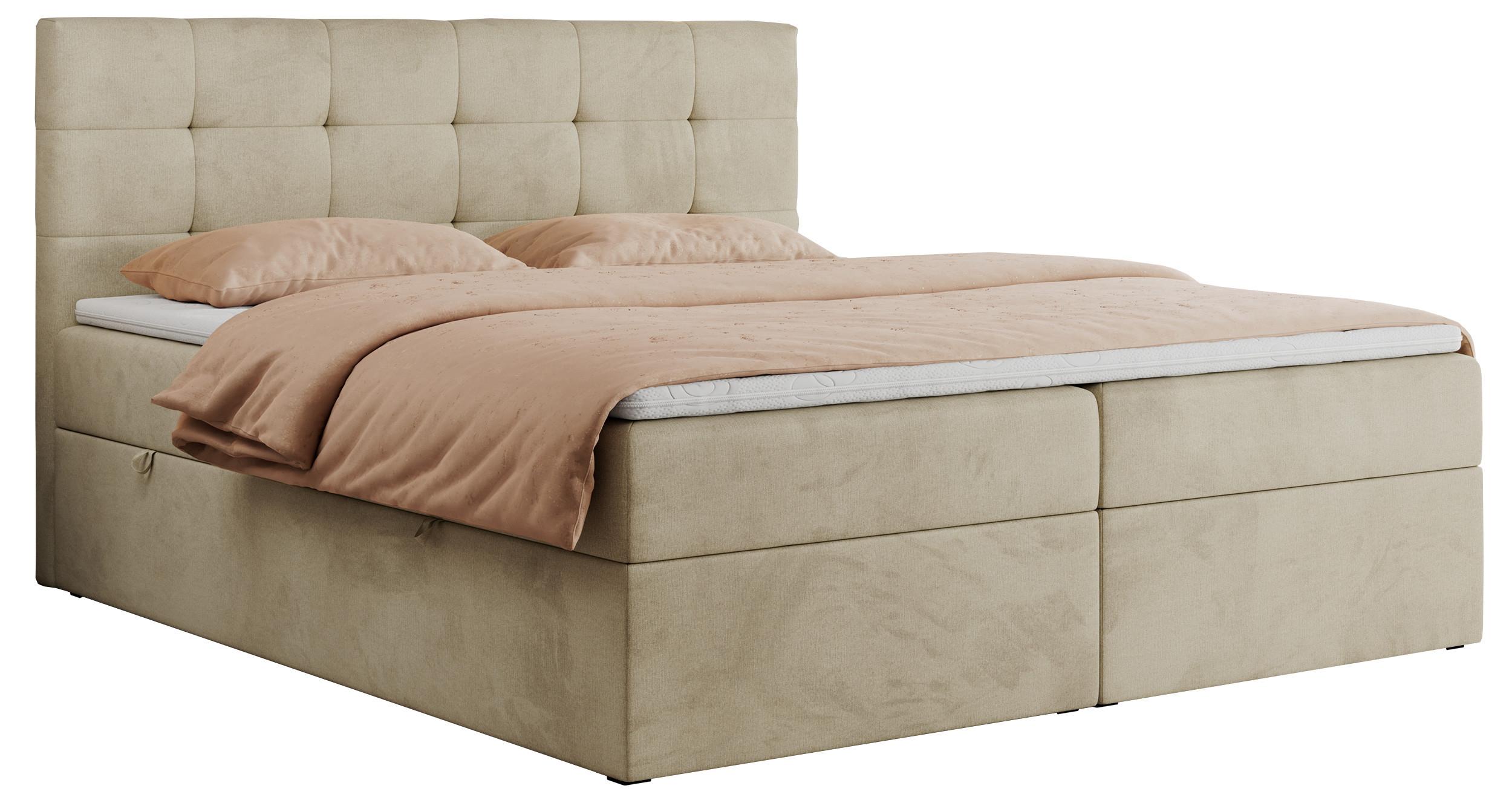wohnli-moebel-suche-800000686495 Wohnli Möbelsuche - BOXBETT CENTO 160/200 Beige Velvet - H3