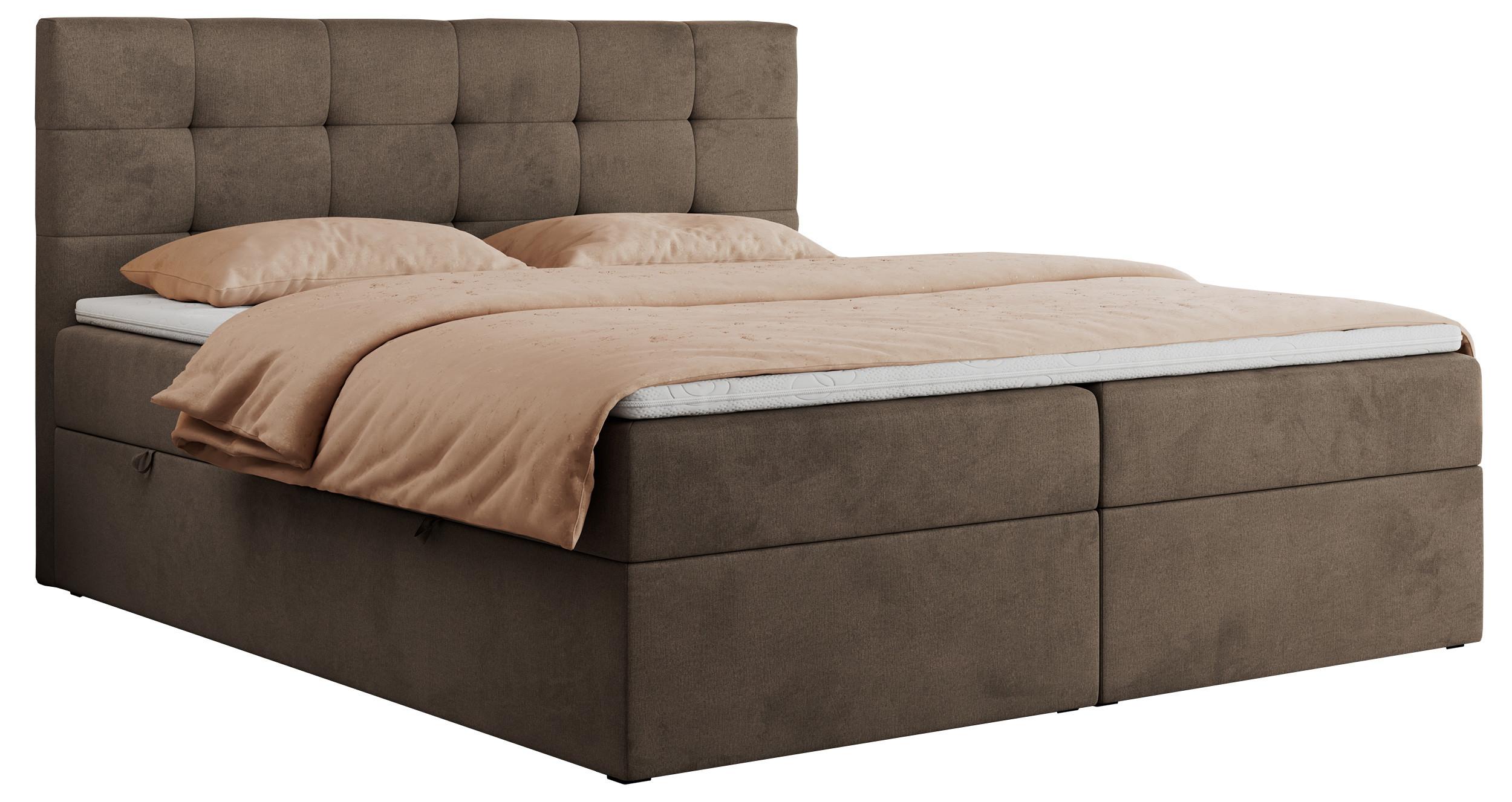 wohnli-moebel-suche-800000686524 Wohnli Möbelsuche - BOXBETT CENTO 160/200 Braun Velvet - H3