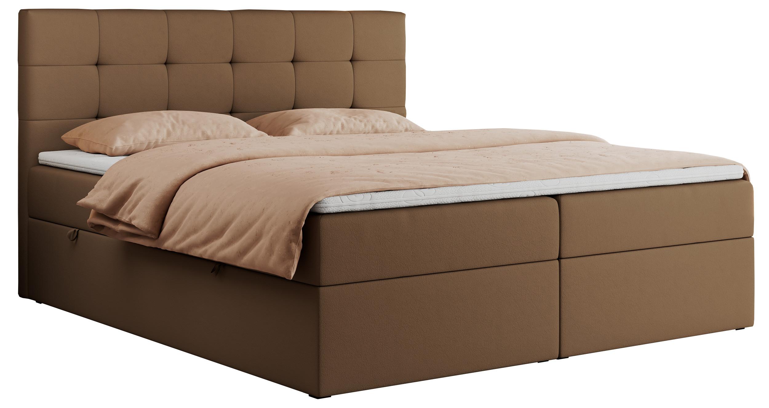 wohnli-moebel-suche-800000686567 Wohnli Möbelsuche - BOXBETT CENTO 160/200 Braun Kunstleder - H4