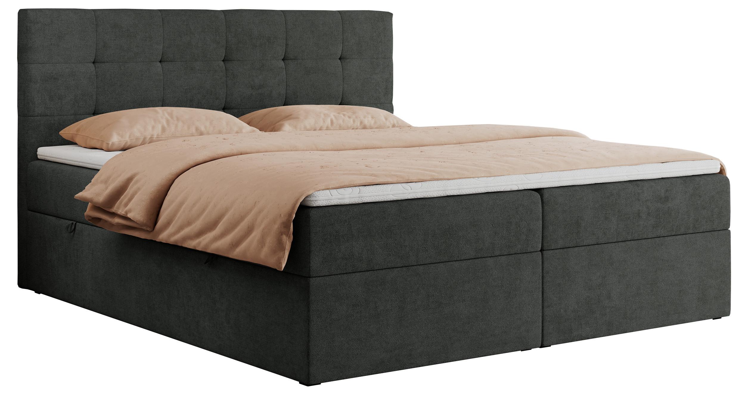 wohnli-moebel-suche-800000686592 Wohnli Möbelsuche - BOXBETT CENTO 160/200 Dunkelgrau Strukture - H3
