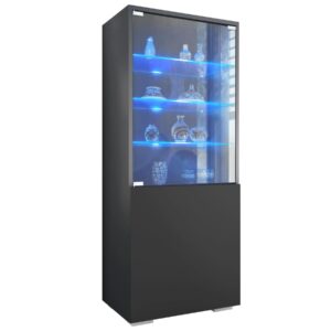 Wohnli Möbelsuche - VITRINE Granada Schwarz matt