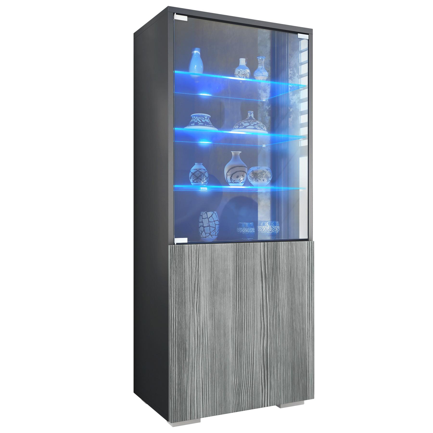 Wohnli Möbelsuche - VITRINE Granada Avola-Anthrazit