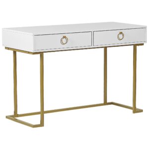 wohnli-moebel-suche-800000686717 Wohnli Möbelsuche - KONSOLENTISCH weiß/gold 2 Schubladen Westport