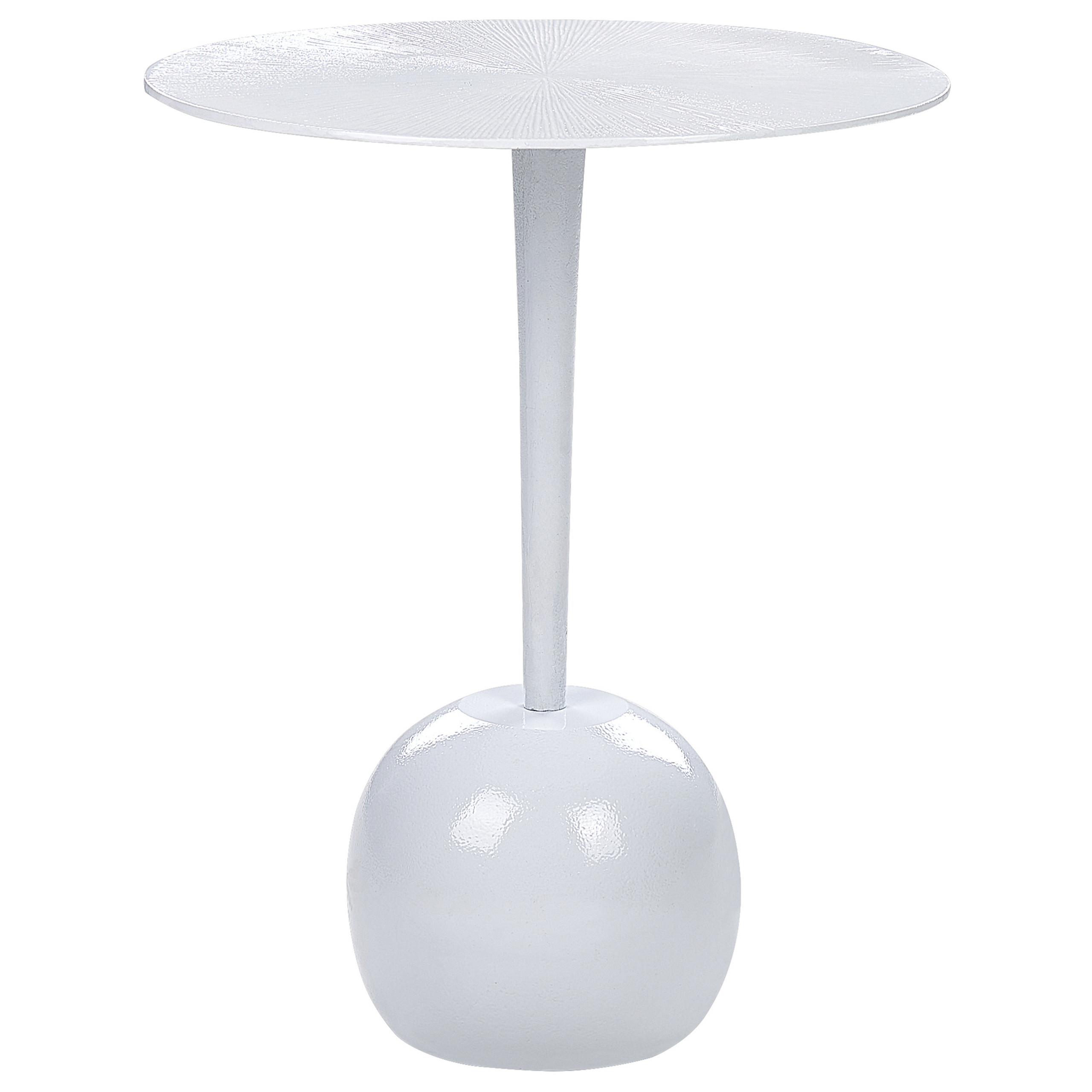 wohnli-moebel-suche-800000686720 Wohnli Möbelsuche - BEISTELLTISCH Aluminium weiß rund 40 cm Eucla