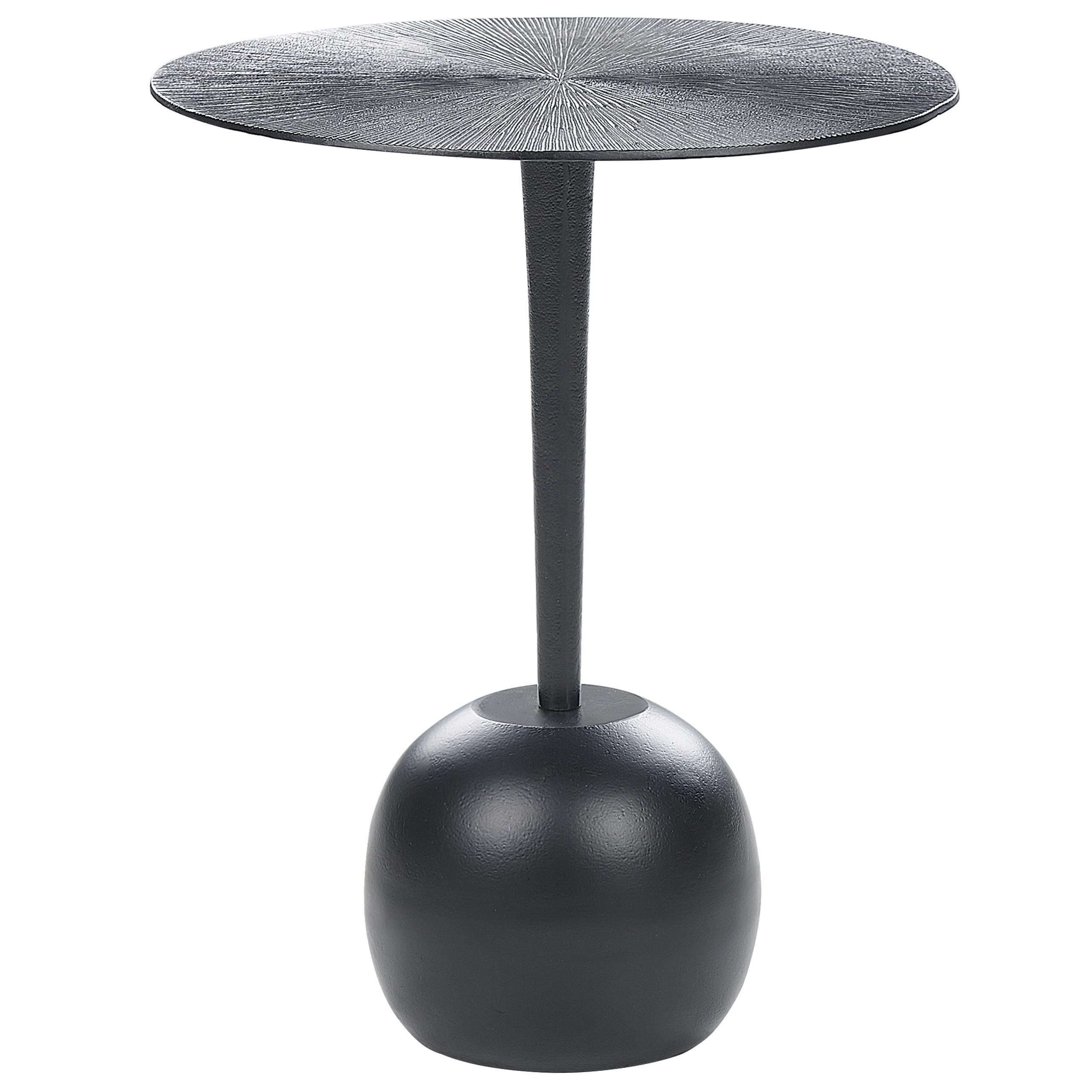 wohnli-moebel-suche-800000686722 Wohnli Möbelsuche - BEISTELLTISCH Aluminium schwarz rund 40 cm Eucla