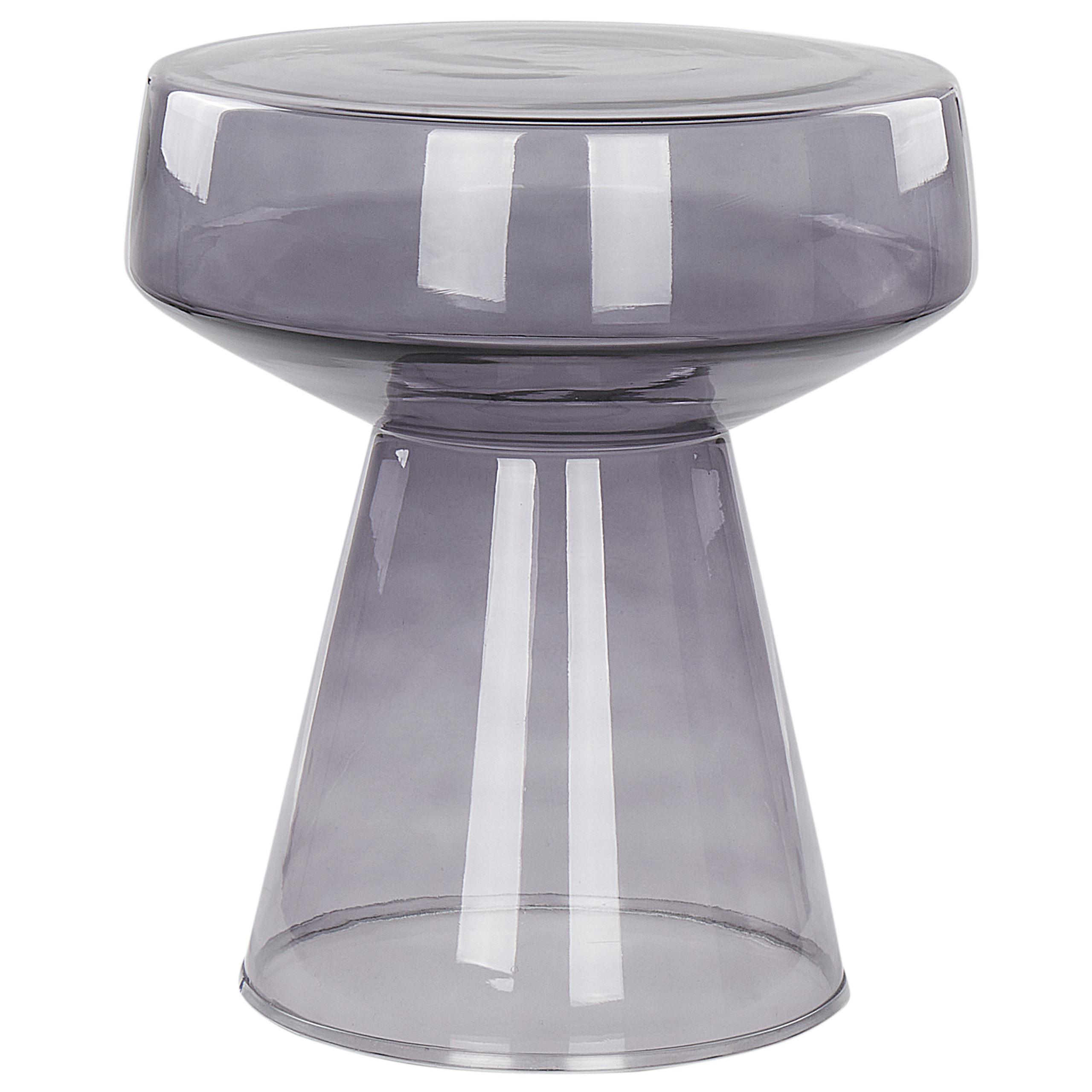 wohnli-moebel-suche-800000686824 Wohnli Möbelsuche - BEISTELLTISCH Rauchglas grau rund 37 cm Laguna