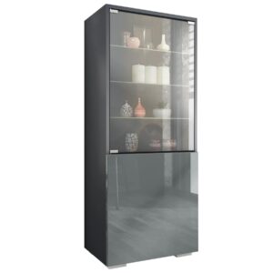 Wohnli Möbelsuche - VITRINE Granada Grau Hochglanz
