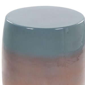 wohnli-moebel-suche-800000686899-1 BEISTELLTISCH Metall goldbraun/blau rund 26 cm Fraguita Metall Beliani Möbel > Tische > Beistelltische Braun